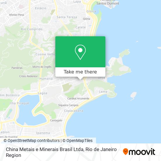 China Metais e Minerais Brasil Ltda map