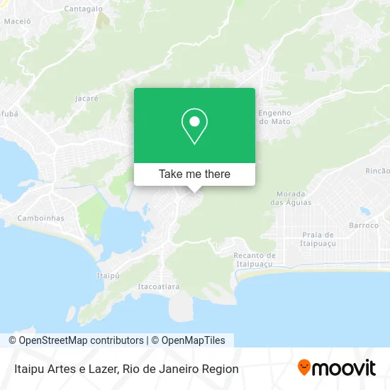 Itaipu Artes e Lazer map