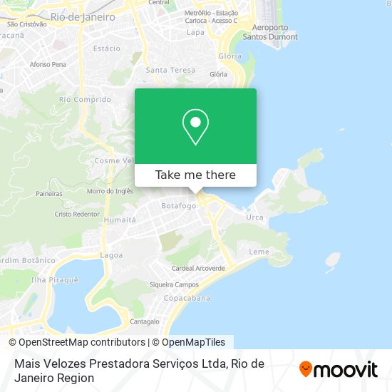 Mapa Mais Velozes Prestadora Serviços Ltda