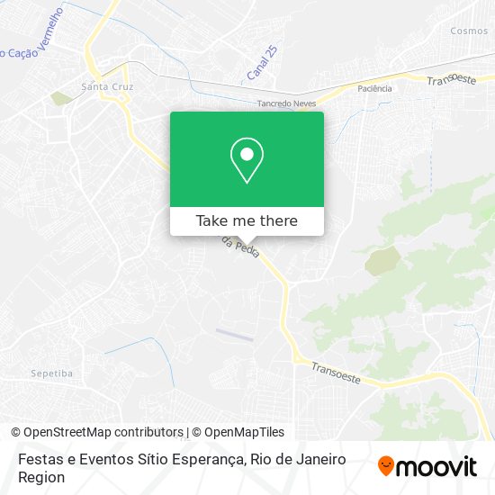 Festas e Eventos Sítio Esperança map