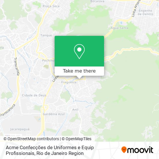 Acme Confecções de Uniformes e Equip Profissionais map
