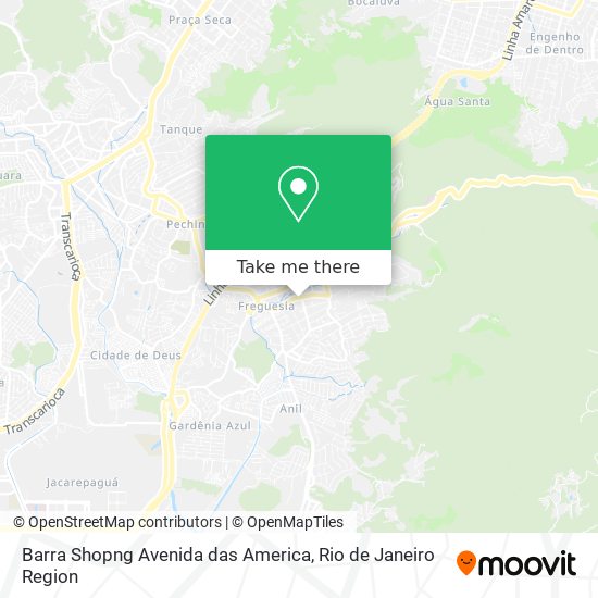 Mapa Barra Shopng Avenida das America