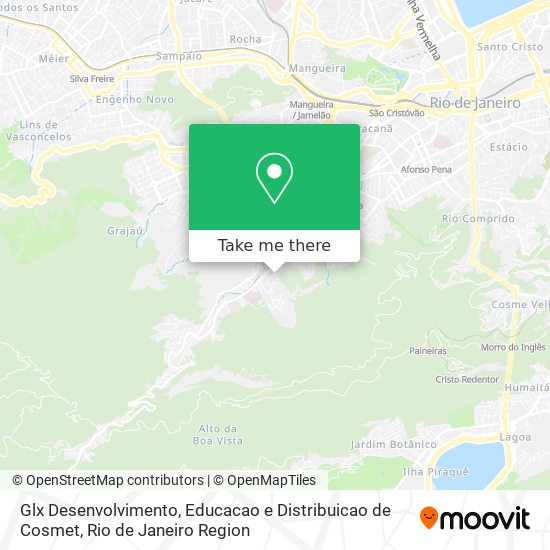 Glx Desenvolvimento, Educacao e Distribuicao de Cosmet map