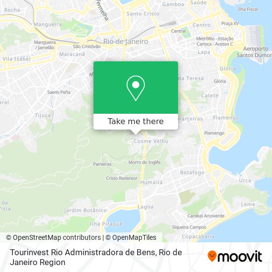 Mapa Tourinvest Rio Administradora de Bens