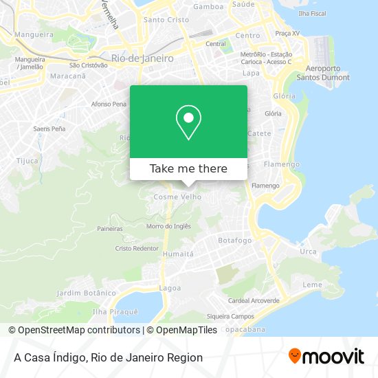 A Casa Índigo map