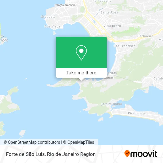 Forte de São Luis map