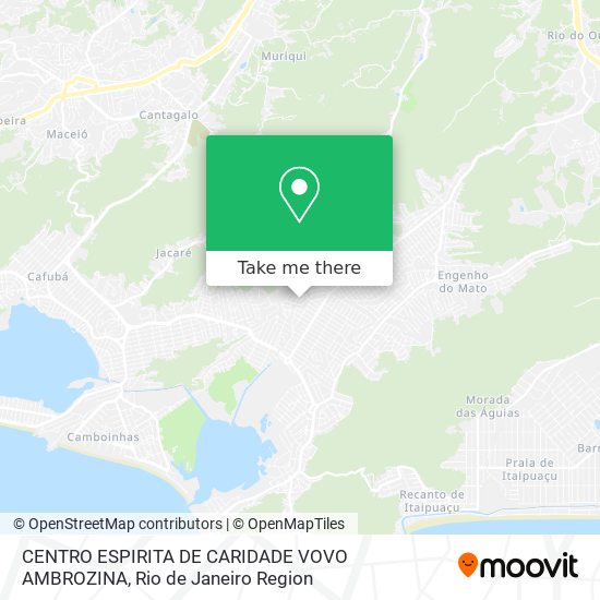 CENTRO ESPIRITA DE CARIDADE VOVO AMBROZINA map