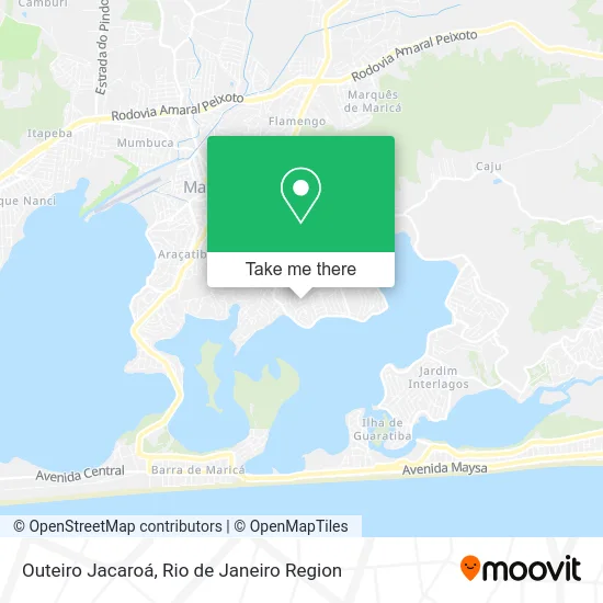 Outeiro Jacaroá map