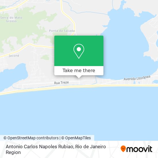 Antonio Carlos Napoles Rubiao map