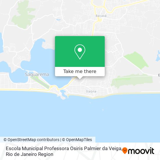Mapa Escola Municipal Professora Osiris Palmier da Veiga