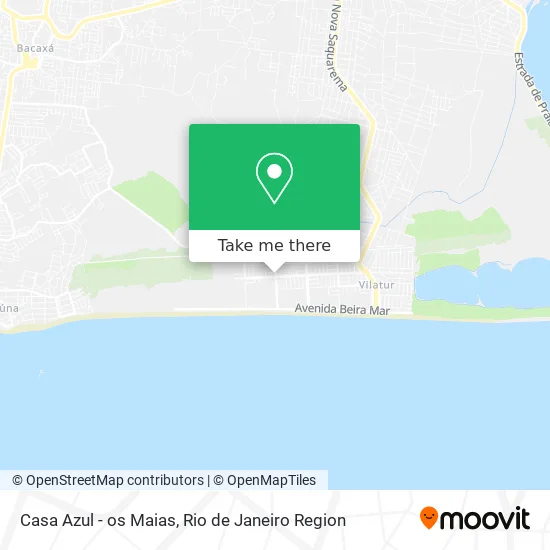 Casa Azul - os Maias map