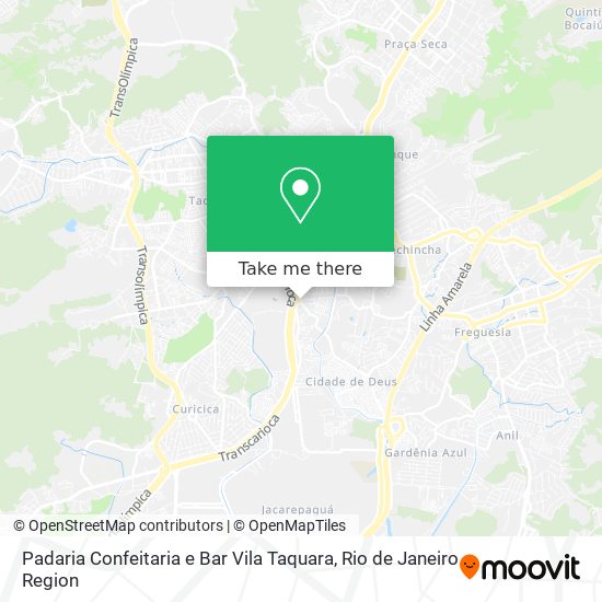 Padaria Confeitaria e Bar Vila Taquara map