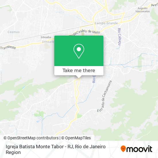 Igreja Batista Monte Tabor - RJ map