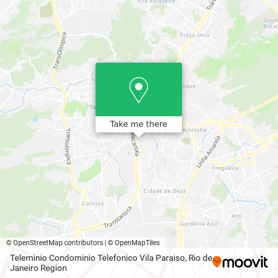 Teleminio Condominio Telefonico Vila Paraiso map