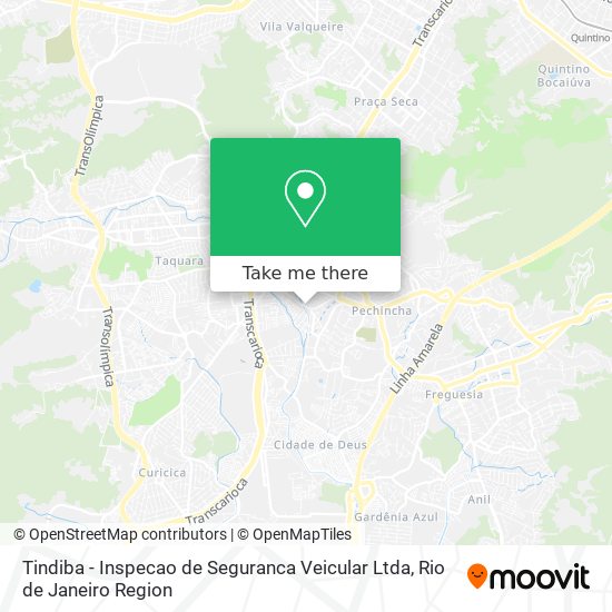 Tindiba - Inspecao de Seguranca Veicular Ltda map