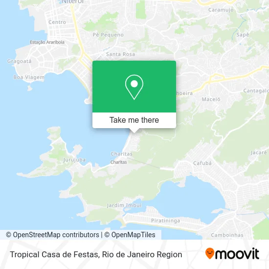 Tropical Casa de Festas map