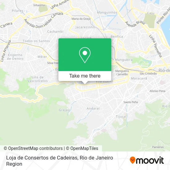 Loja de Consertos de Cadeiras map