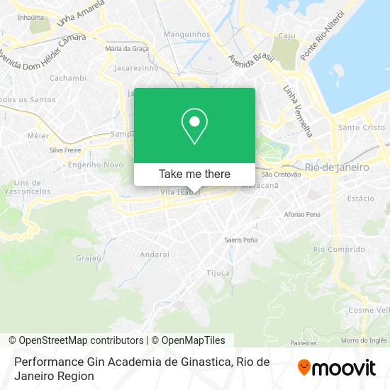 Performance Gin Academia de Ginastica map