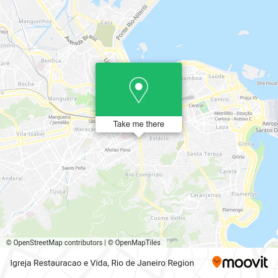 Igreja Restauracao e Vida map