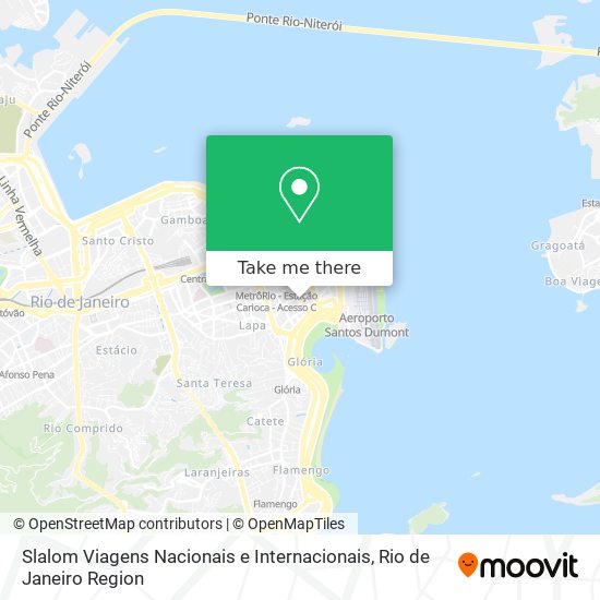 Slalom Viagens Nacionais e Internacionais map