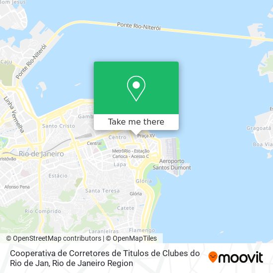 Mapa Cooperativa de Corretores de Titulos de Clubes do Rio de Jan