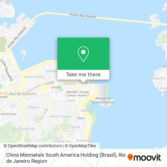 Mapa China Minmetals South America Holding (Brasil)