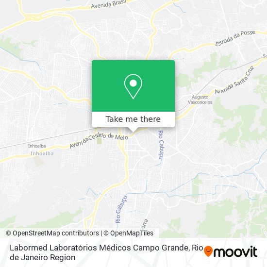 Mapa Labormed Laboratórios Médicos Campo Grande