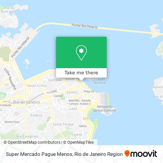 Super Mercado Pague Menos map