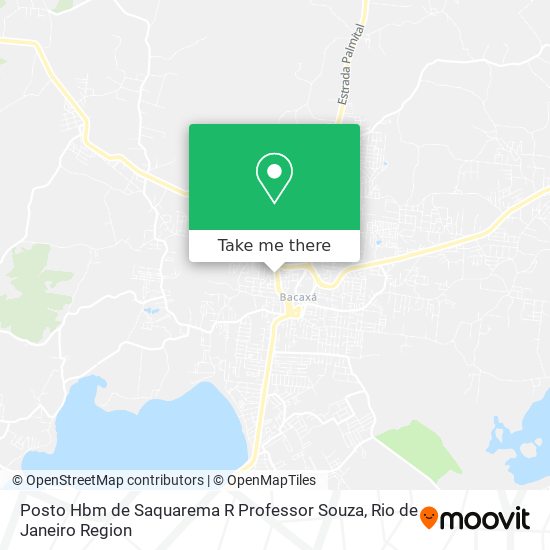 Mapa Posto Hbm de Saquarema R Professor Souza