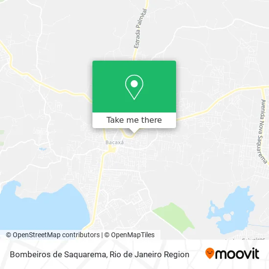 Bombeiros de Saquarema map
