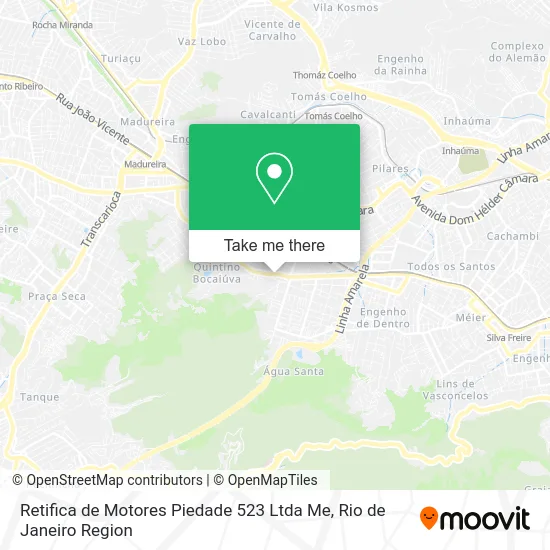 Retifica de Motores Piedade 523 Ltda Me map