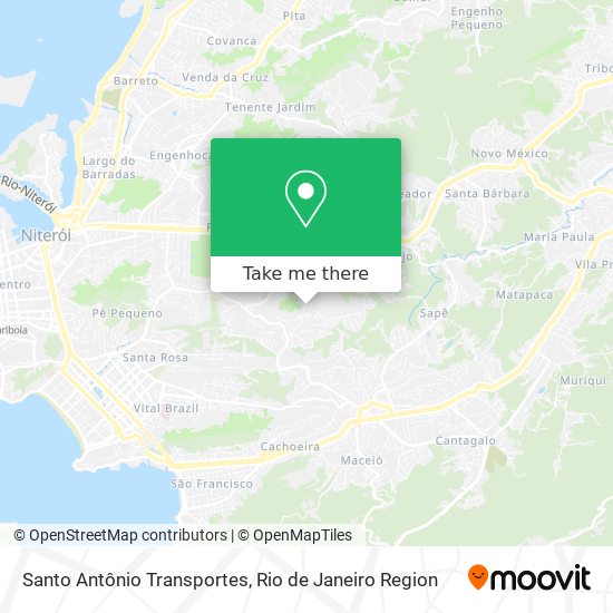 Santo Antônio Transportes map