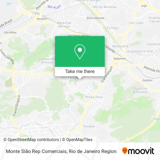 Monte Sião Rep Comerciais map
