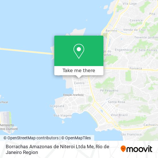 Mapa Borrachas Amazonas de Niteroi Ltda Me