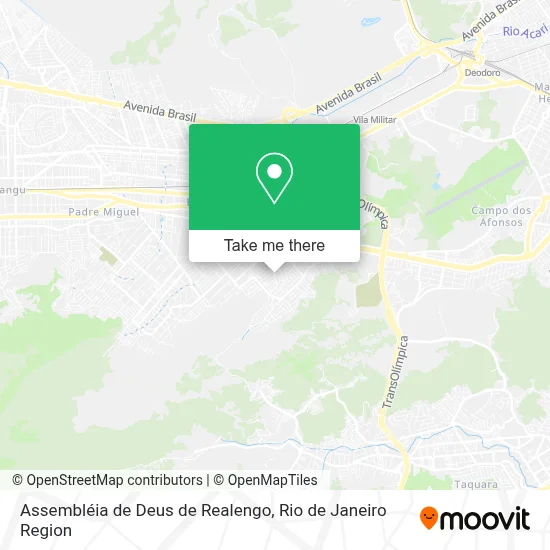 Assembléia de Deus de Realengo map