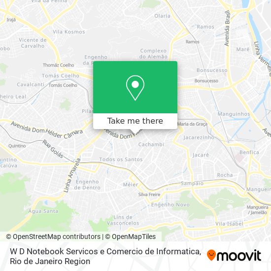 Mapa W D Notebook Servicos e Comercio de Informatica