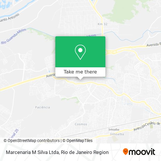 Mapa Marcenaria M Silva Ltda