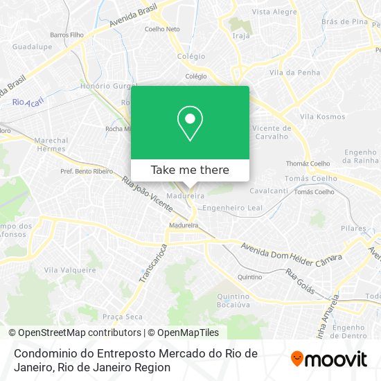 Mapa Condominio do Entreposto Mercado do Rio de Janeiro
