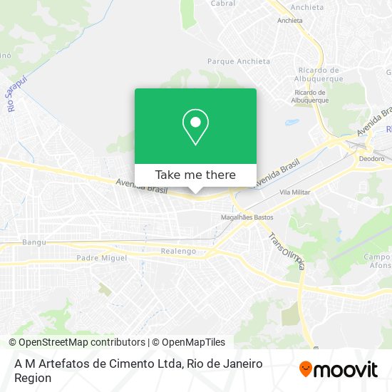 A M Artefatos de Cimento Ltda map