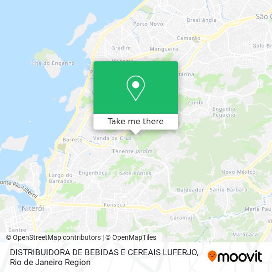 DISTRIBUIDORA DE BEBIDAS E CEREAIS LUFERJO map