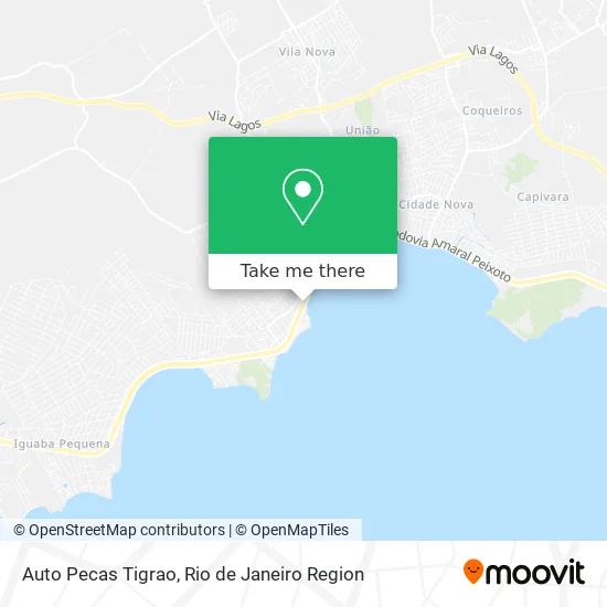 Auto Pecas Tigrao map