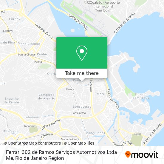 Ferrari 302 de Ramos Serviços Automotivos Ltda Me map