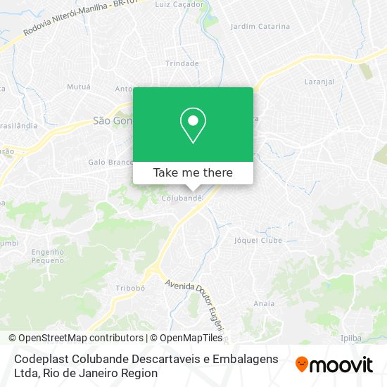 Mapa Codeplast Colubande Descartaveis e Embalagens Ltda