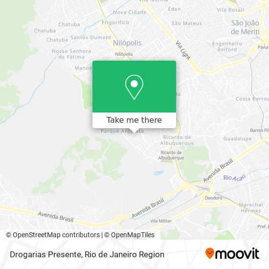 Drogarias Presente map