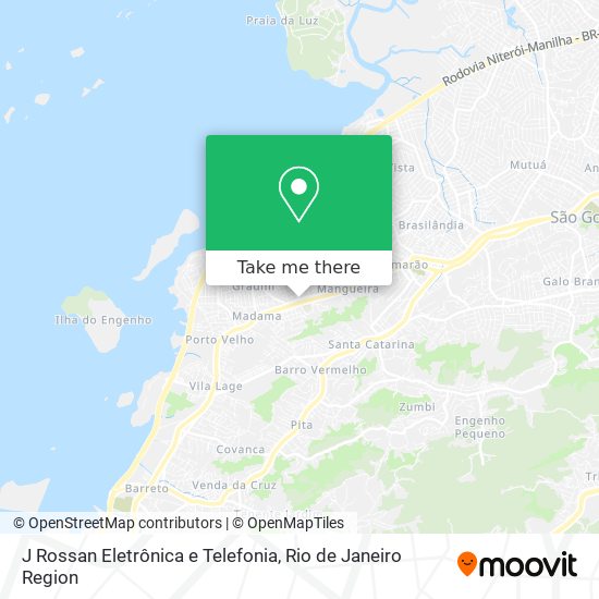 Mapa J Rossan Eletrônica e Telefonia