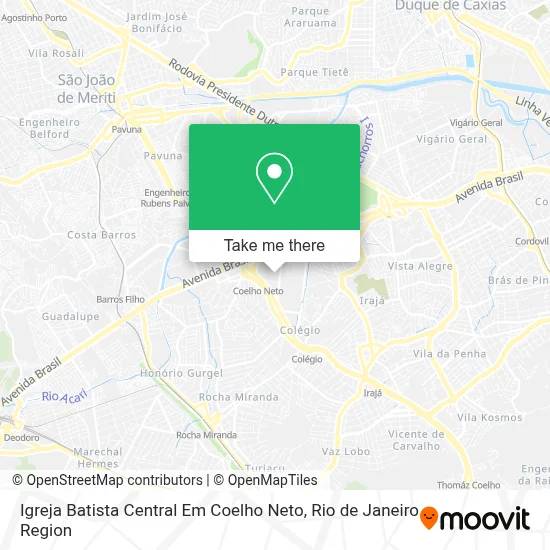 Igreja Batista Central Em Coelho Neto map