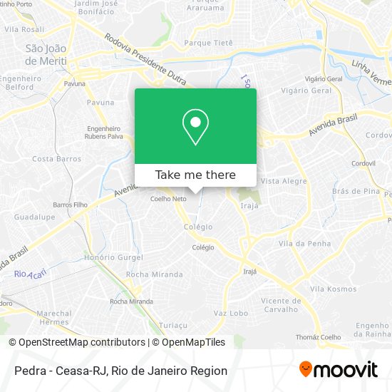 Mapa Pedra - Ceasa-RJ