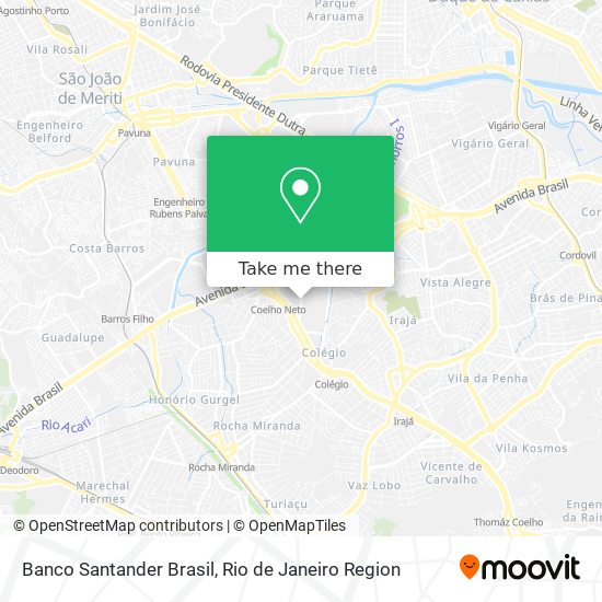 Banco Santander Brasil map