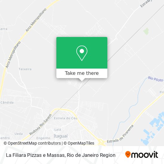 Mapa La Filiara Pizzas e Massas
