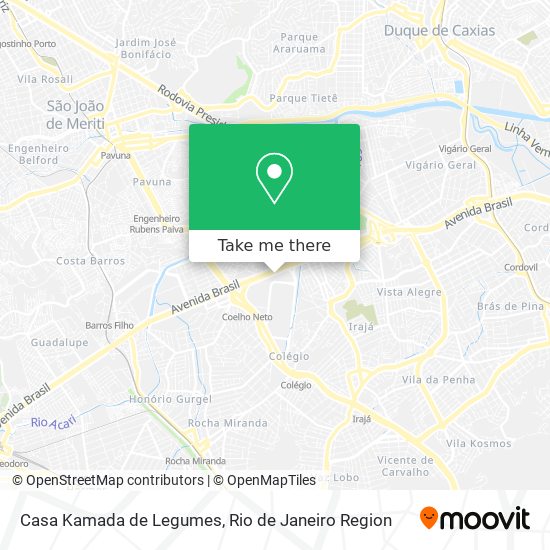 Casa Kamada de Legumes map